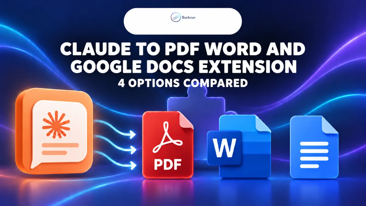 4 Claude to PDF, Word and Google Docs Extensions Compared